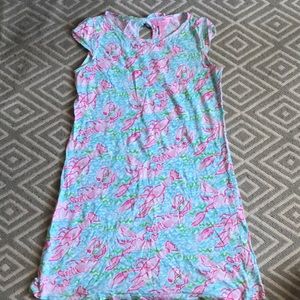 Lilly Pulitzer Lobstah Roll Dress/Coverup Girls XL
